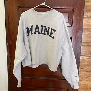 maine cropped sweatshirt